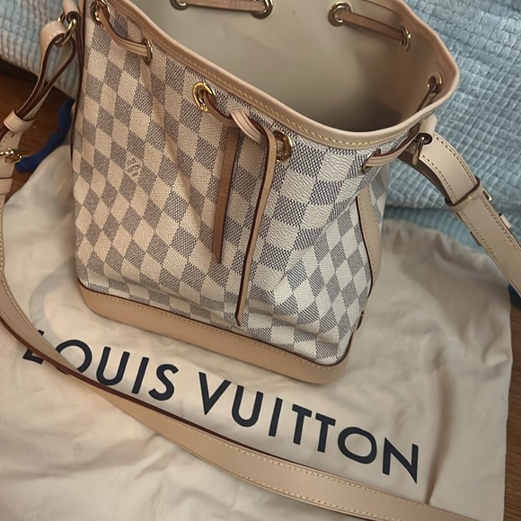 Louis Vuitton Damier Azur Noe BB Bucket Bag like new - Picture 11 of 12